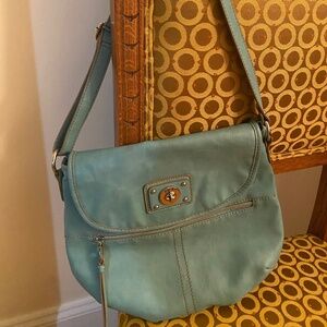 Light teal shoulder bag Relic